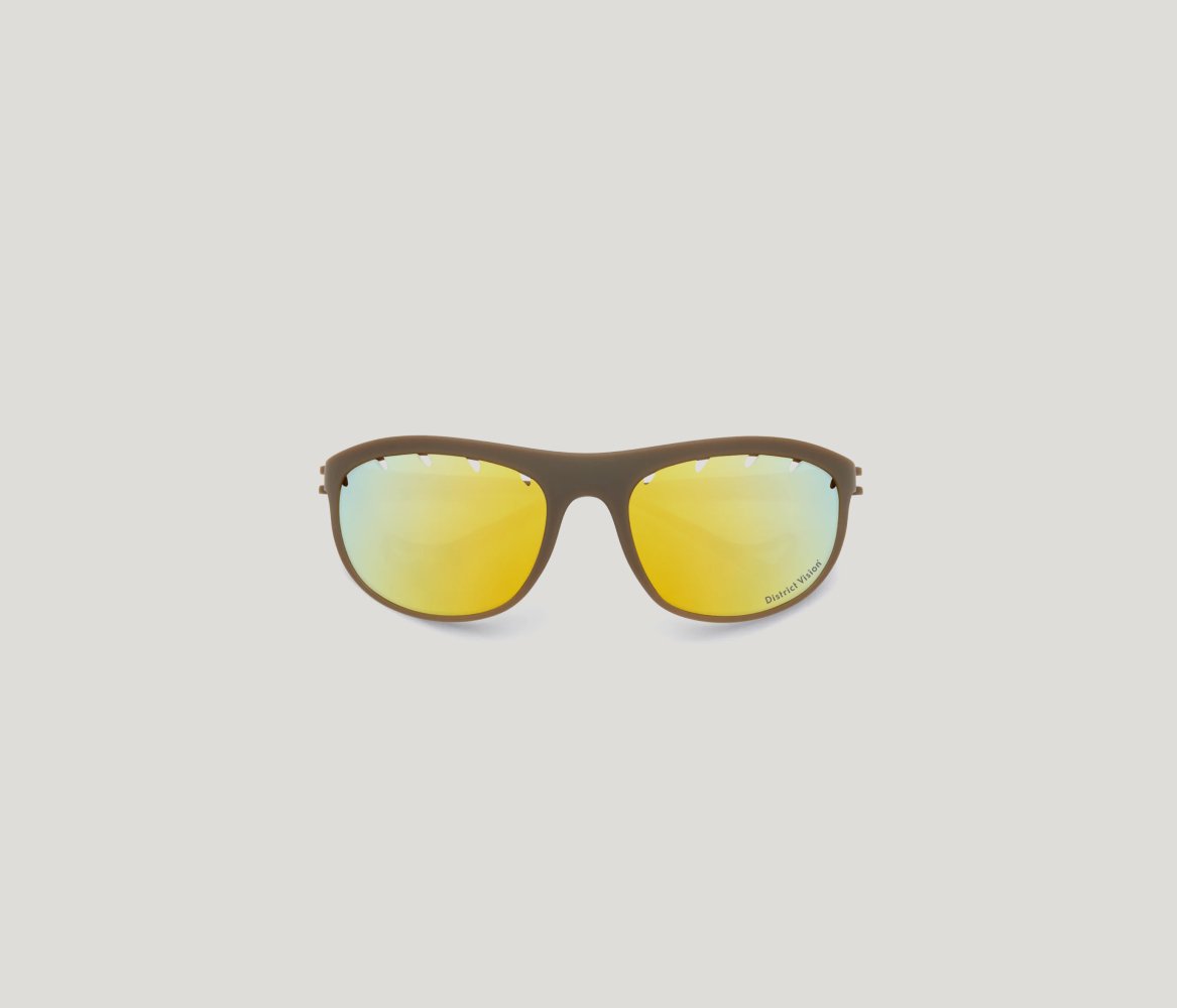 Takeyoshi Sunglasses in Hazel/D+ Fire Mirror