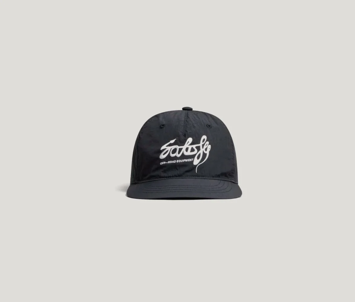 FliteSilk 5-Panel Pinch Cap in Black Off-Road Embroidery