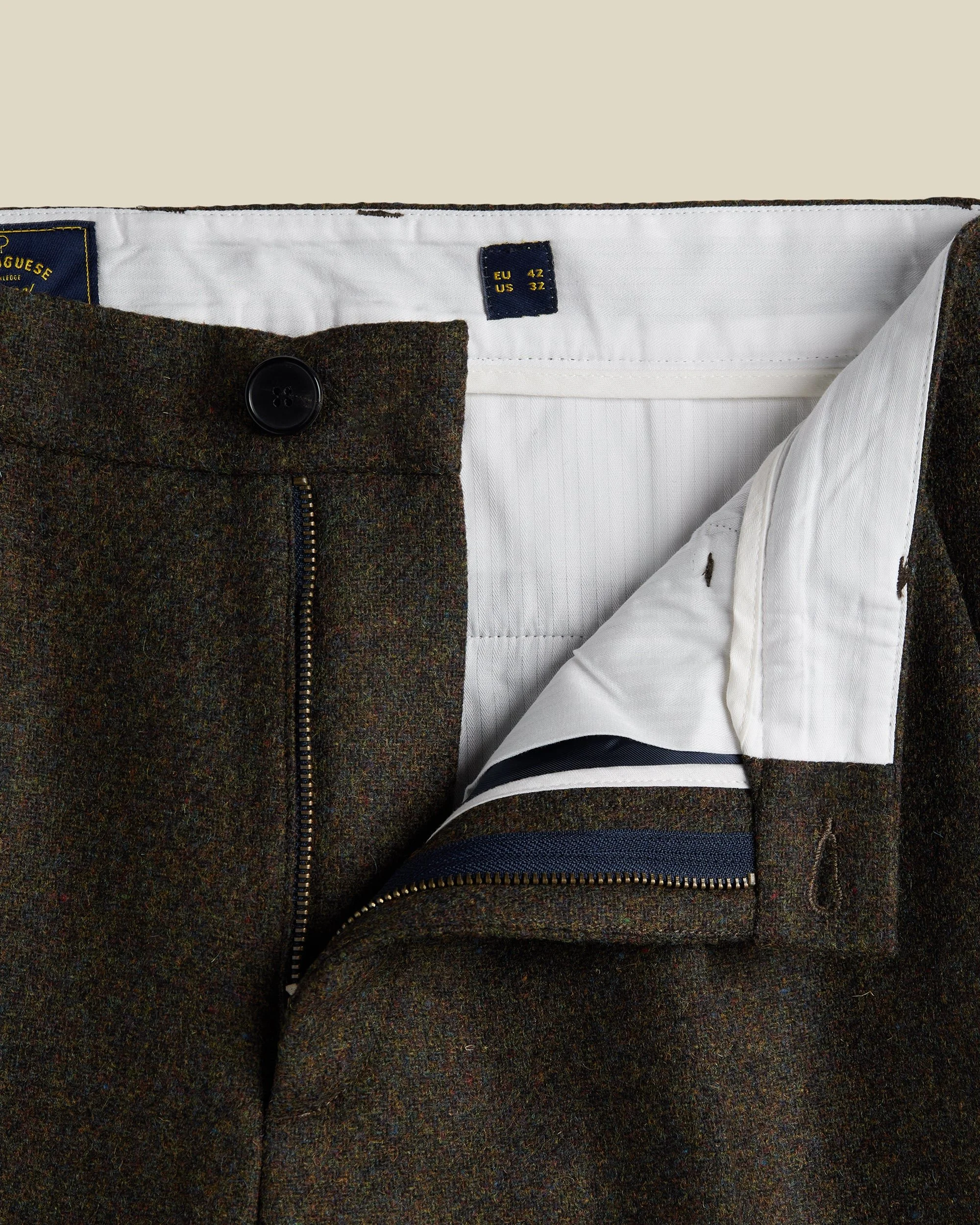 SINGLE PLEAT TROUSERS - FOREST GREEN 0003.jpg