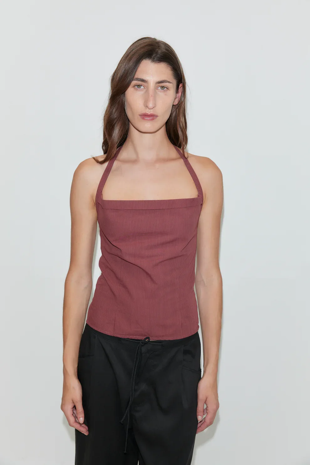 260107_DEIJI_20_TENCEL_PANT_BLACK_FOLD_OVER_HALTER_RED_STRIPE_5852.webp