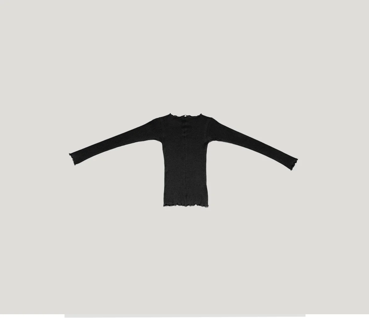 Pama Longsleeve Tee in Black