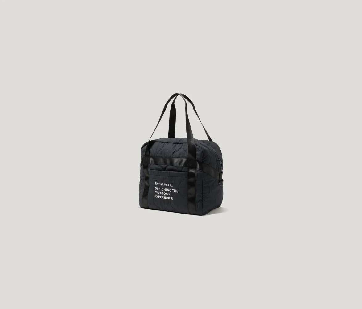 Quilted Ripstop Duffle in Black