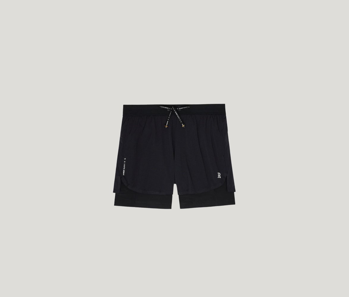 Vento 2-in-1 Run Short Black