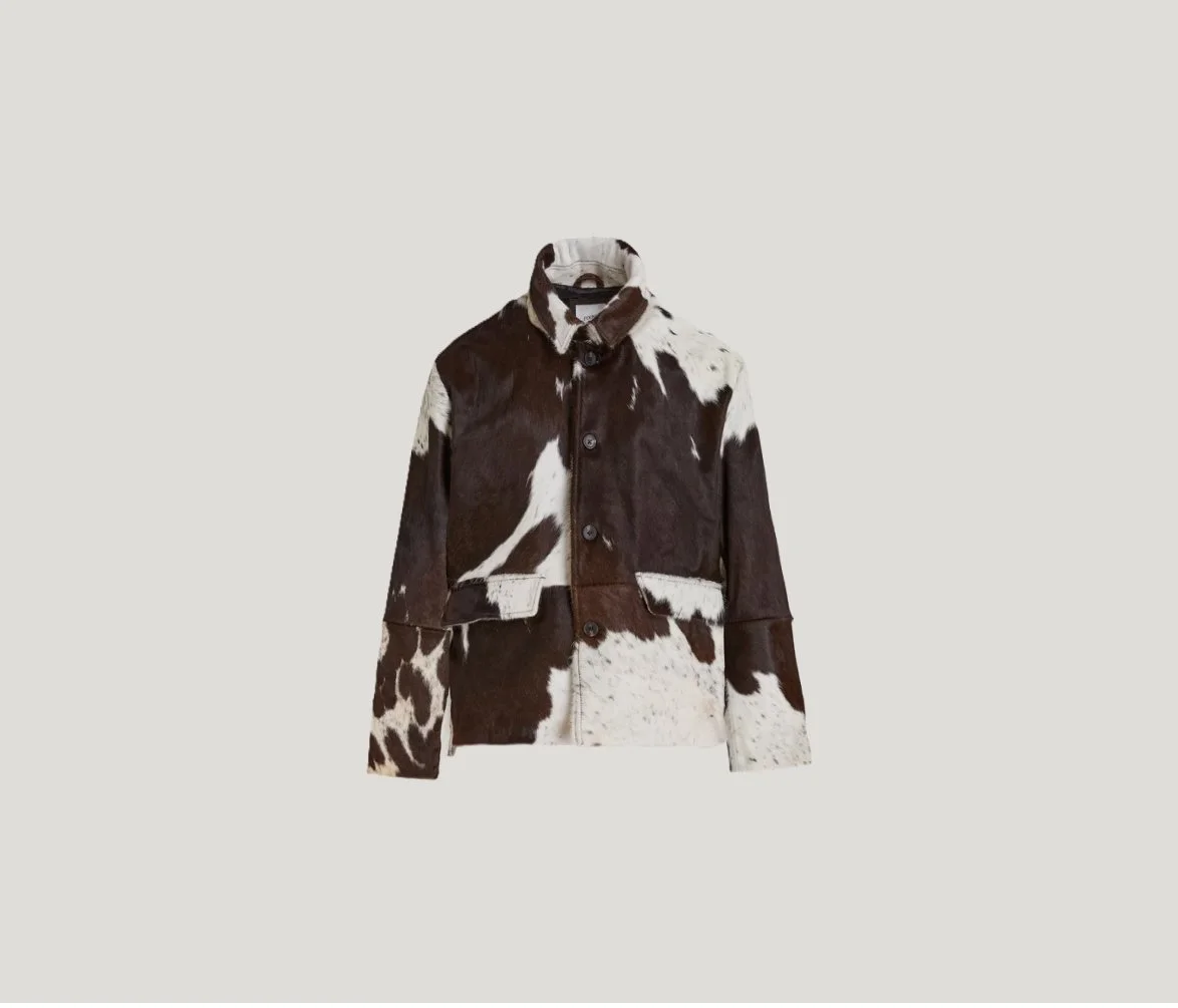 Cowhide Prairie Utility Jacket in Brown