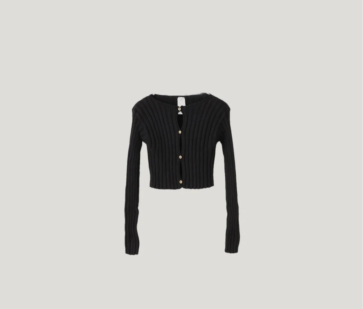 Macau Cardigan in Black