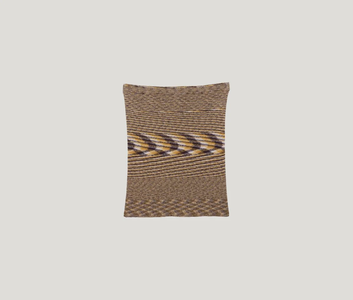 Flute Skirt in Brown Melange