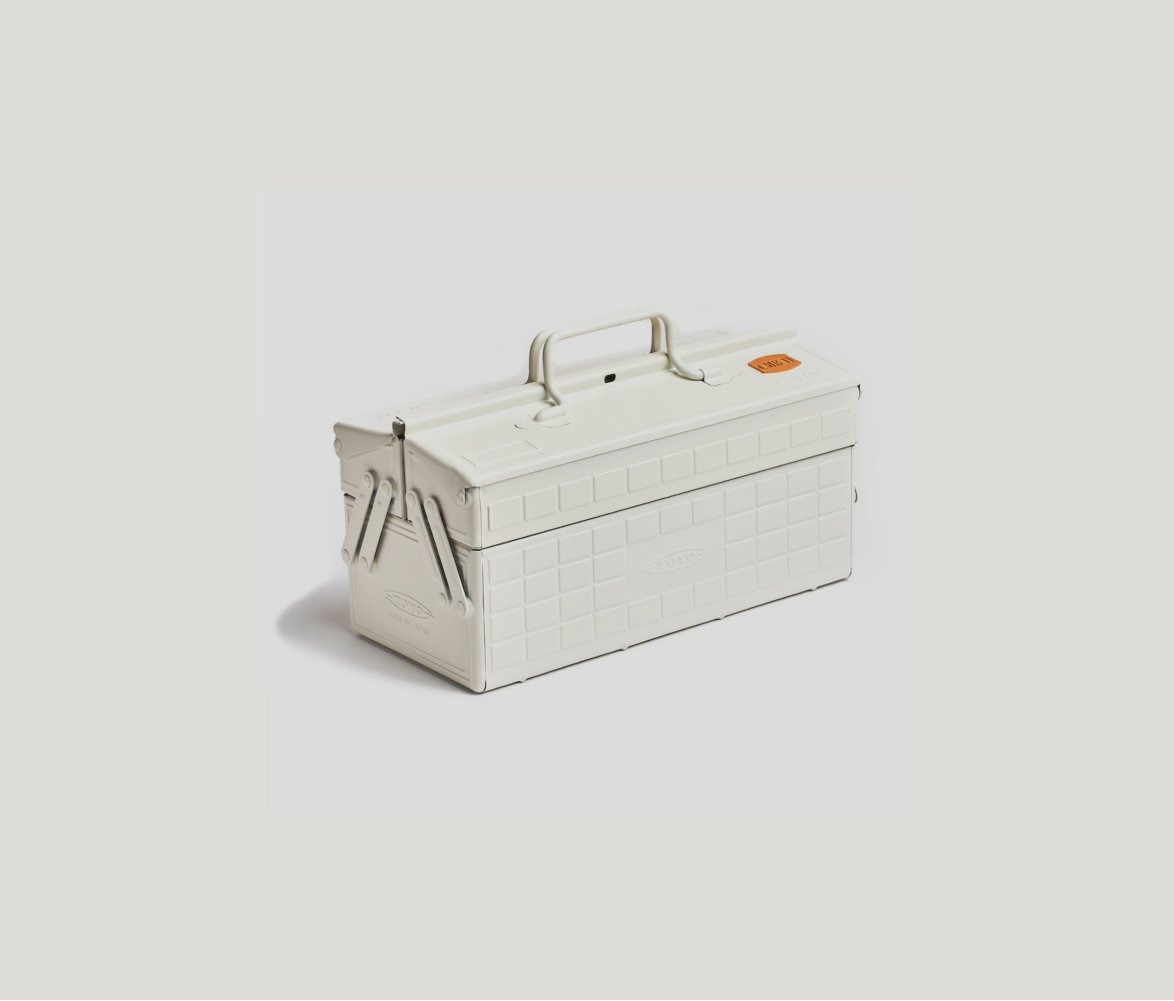 ST-350 Steel Toolbox with Cantilever Lid in White
