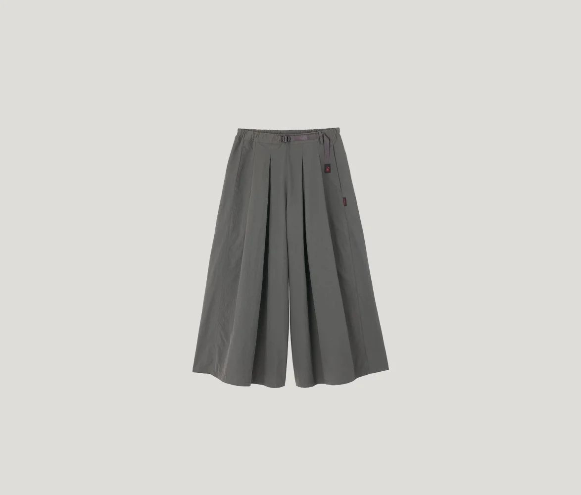 Nylon Flare Pant in Carbon