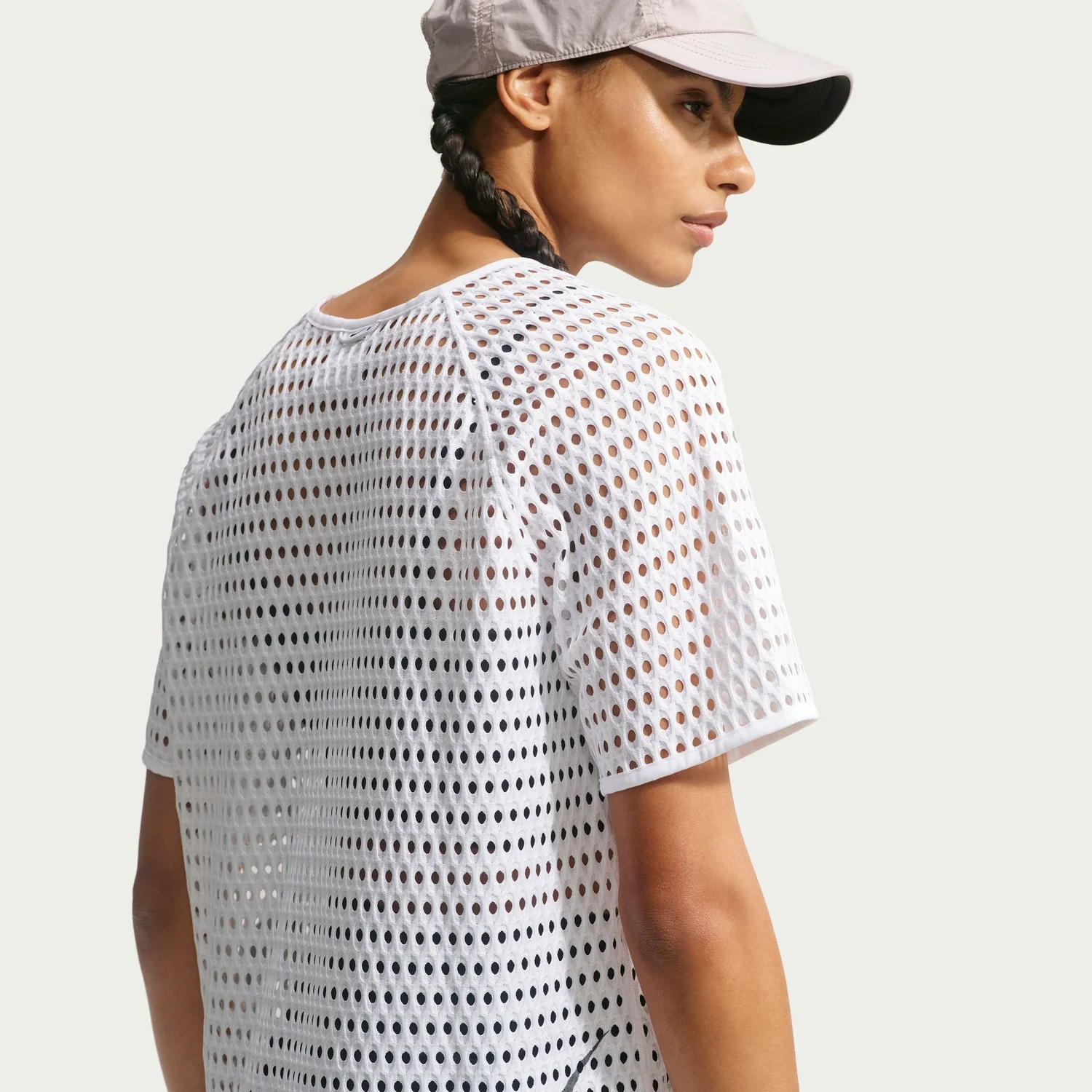 W ACG Radical AirFlow Short-Sleeve Trail Running Top in White