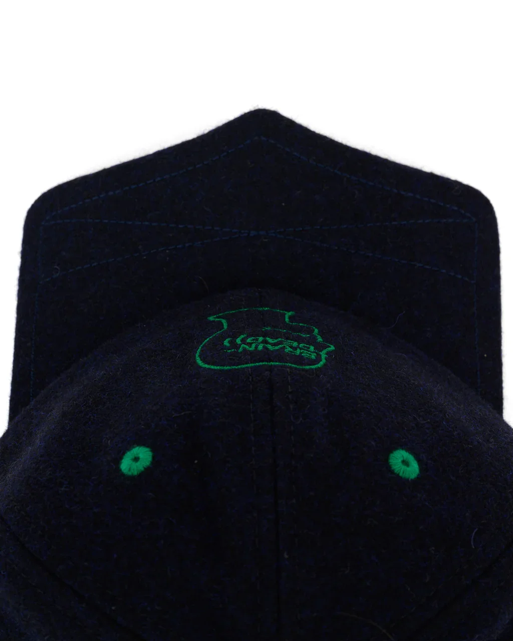 BatwingLogoheadFlannelHat-Navy_Top-optimized.webp