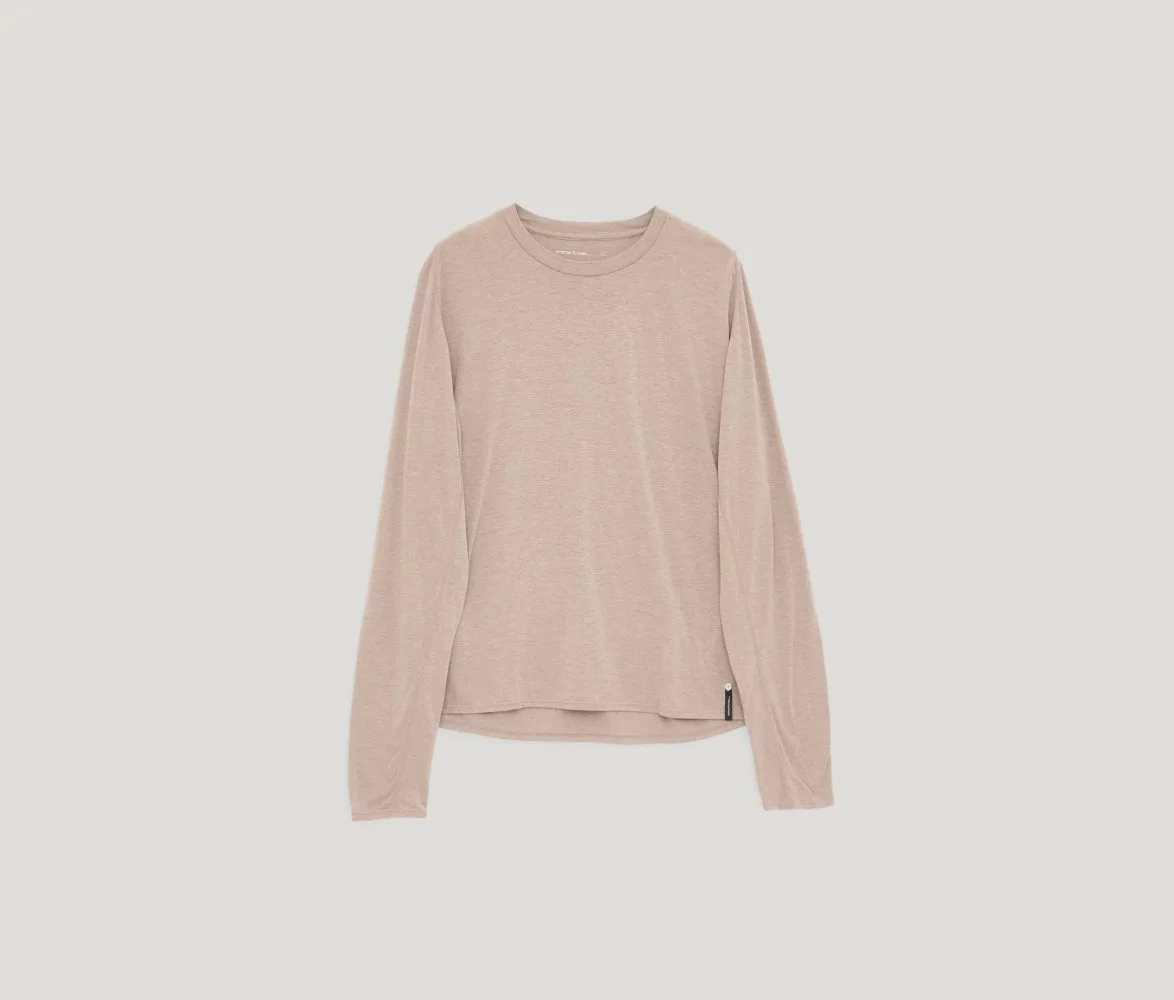 Drift Merino LS Tee in Desert Taupe
