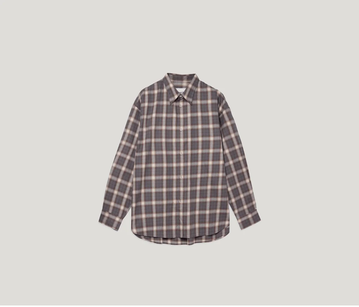 Chisholm Shirt in Ivory Espresso Check