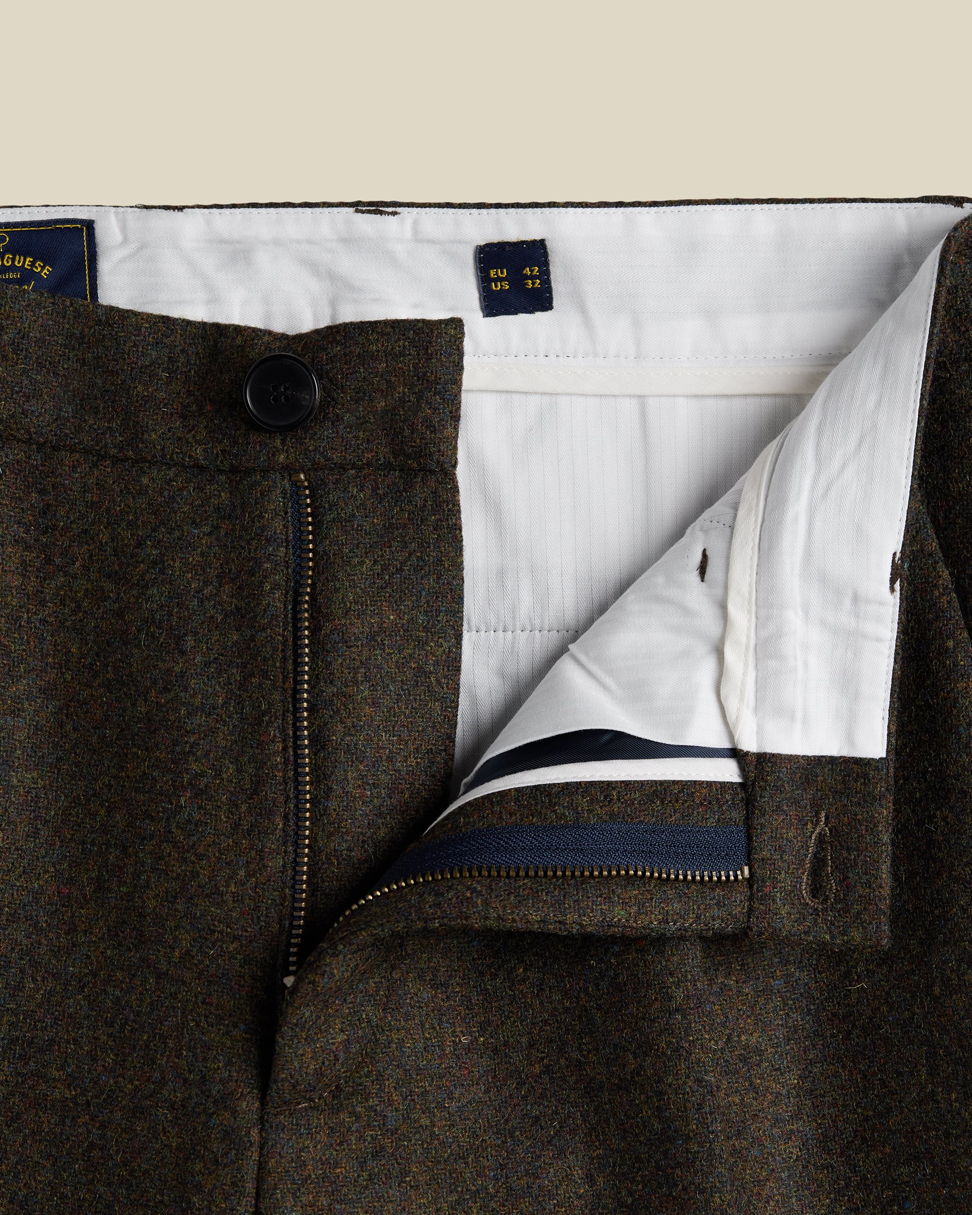 FOREST GREEN SINGLE PLEAT TROUSERS_ 2.JPG