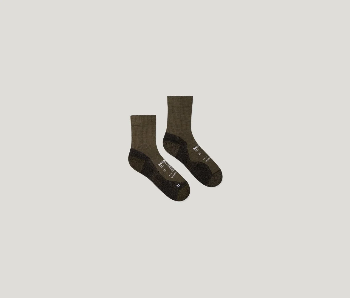 Merino Nylon Tube Socks in Dark Olive