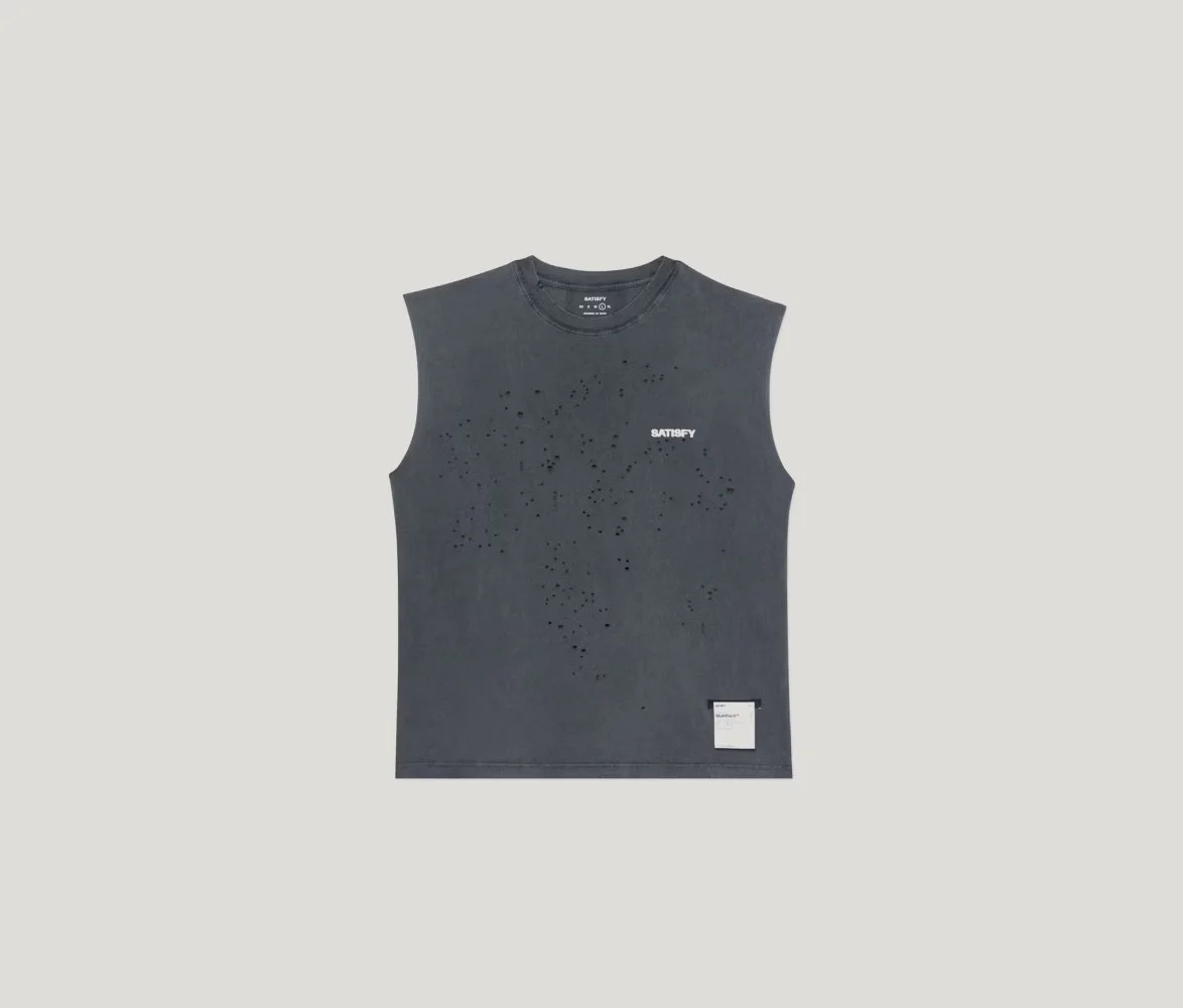 MothTech Muscle Tee in Aged Black