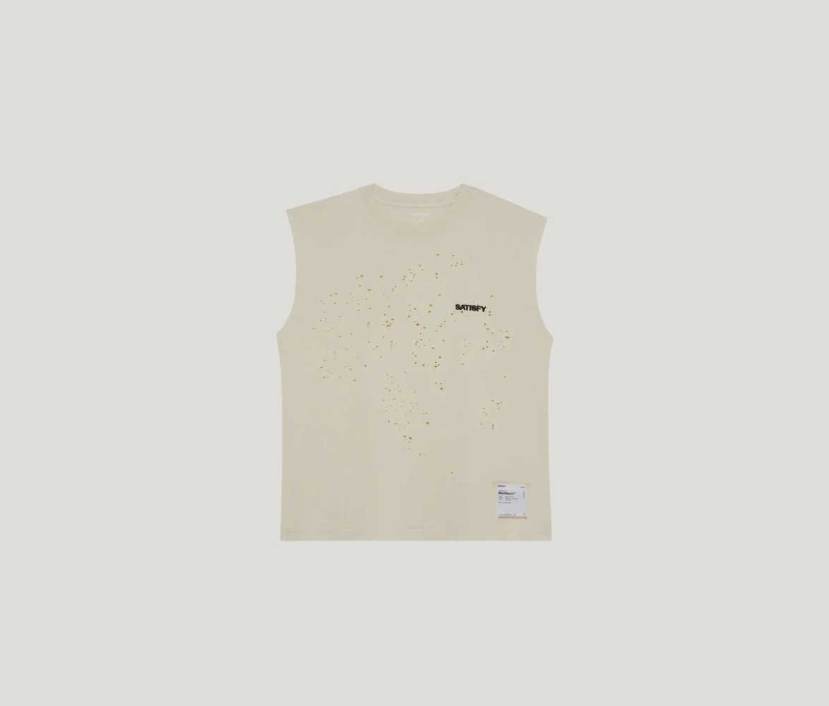 MothTech Muscle Tee in Aged Ecru