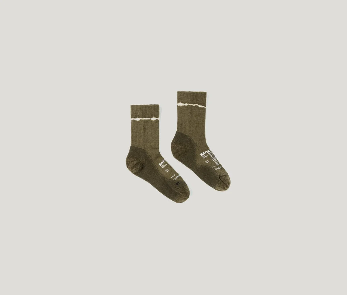 Merino Nylon Tube Socks in Tie Dye Capers