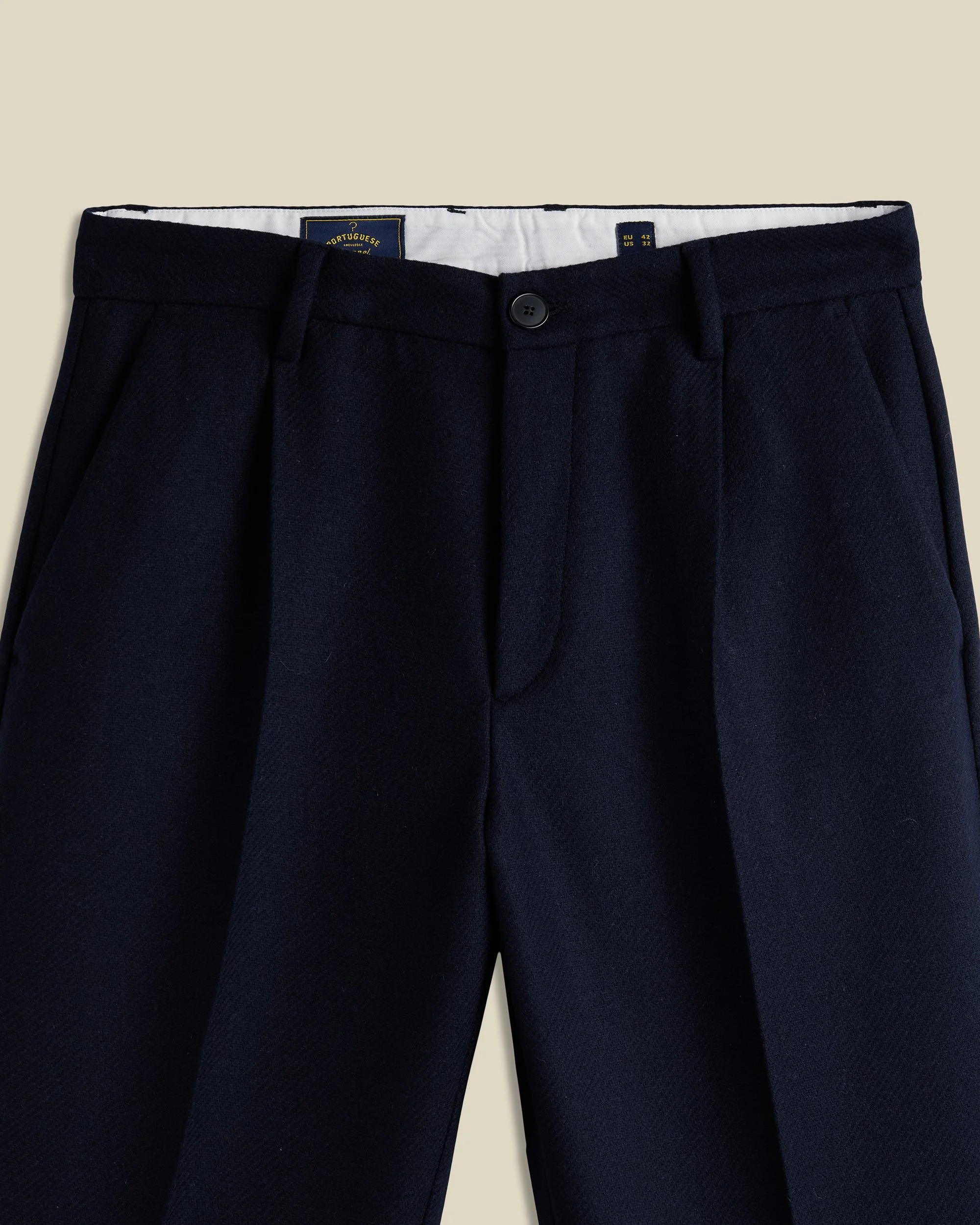 NAVY SINGLE PLEAT TROUSERS_ 1.JPG