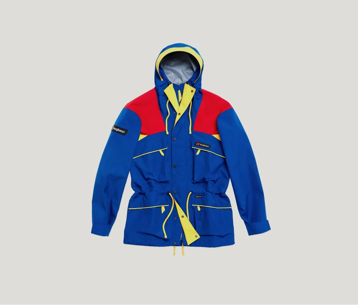 Trango Mountain Jacket in Blue, Yellow and Red