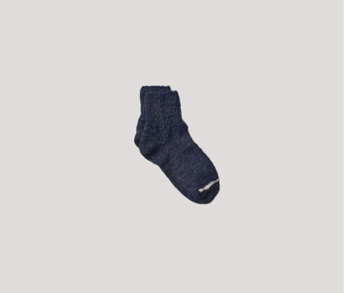 Garabou Organic Cotton Ankle Socks in Navy