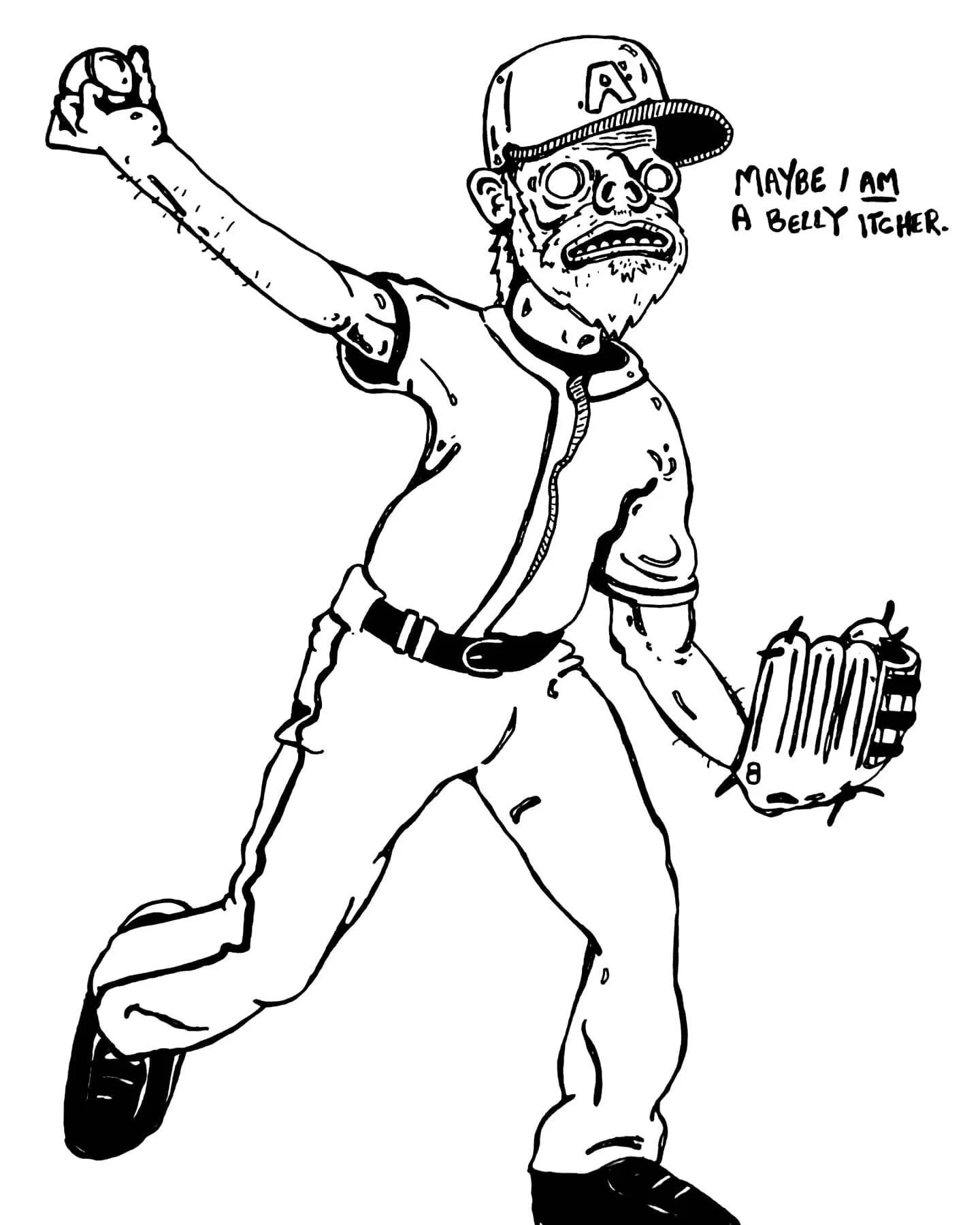 That's a hang wiff'em. 
.
.
.
#doodlesofinstagram #drawings #drawing #draw #penandink #stlouisartist #stlouis #sketching #sketch #sketches #penandink #sketchbook #baseball