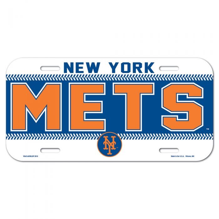 6-821 Mets Licence Plate - $3.00/$3.50/$3.75