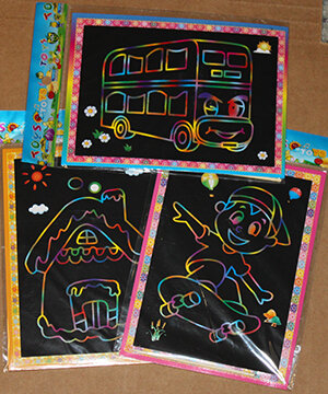 1-605 Scratch-off Drawing Pad - $.50/$.50/$.50