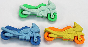 1-602 Mororcycle Eraser - $.50/$.50/$.50