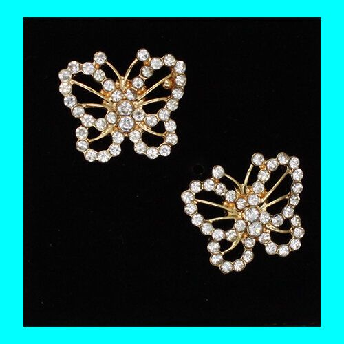 6-816 Butterfly Earrings - $3.00/$3.50/$3.75