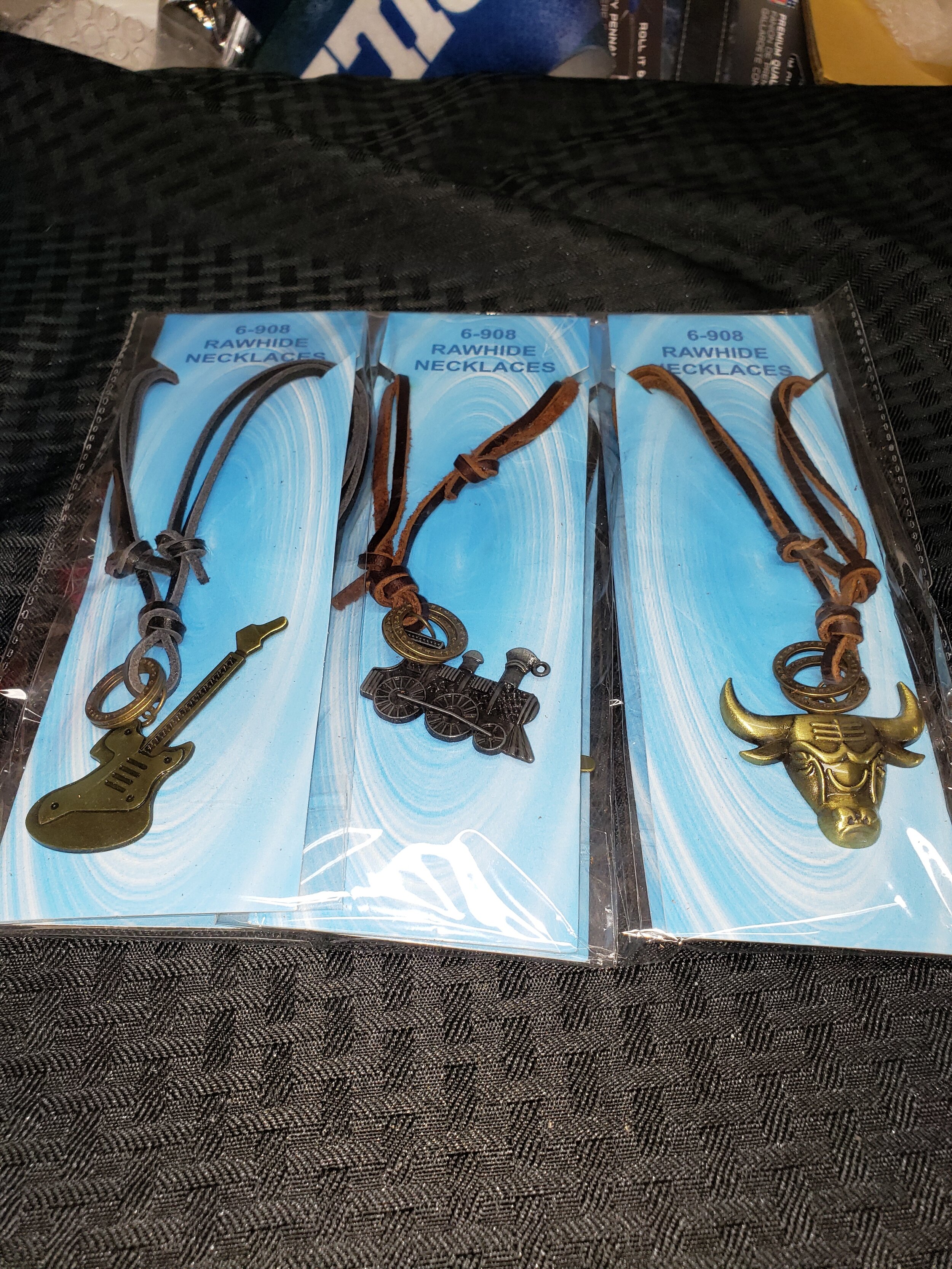 6-908 Leather Necklace - $3.00/$3.50/$3.75