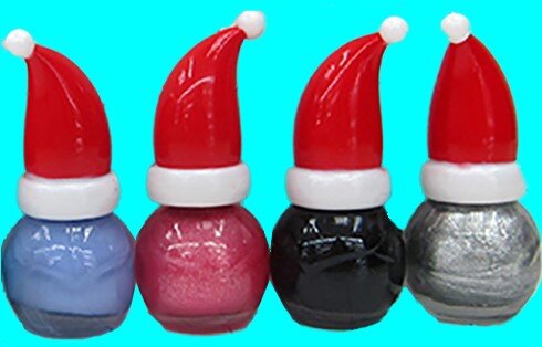 3-703 Santa Hat Nail Polish - $1.50/$1.75/$.2.00