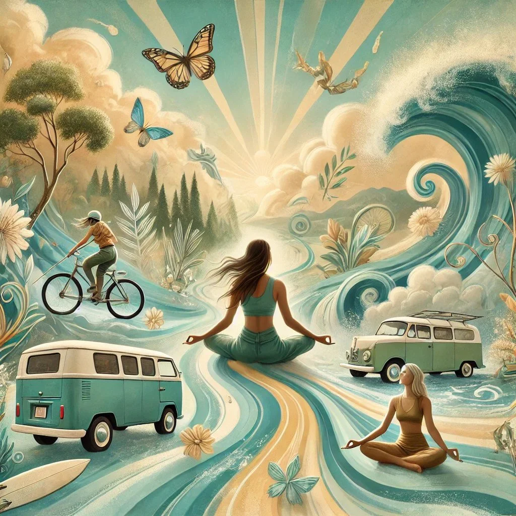 Ejemplo de Vision Board digital creado con ChatGPT para visualizar metas 2025