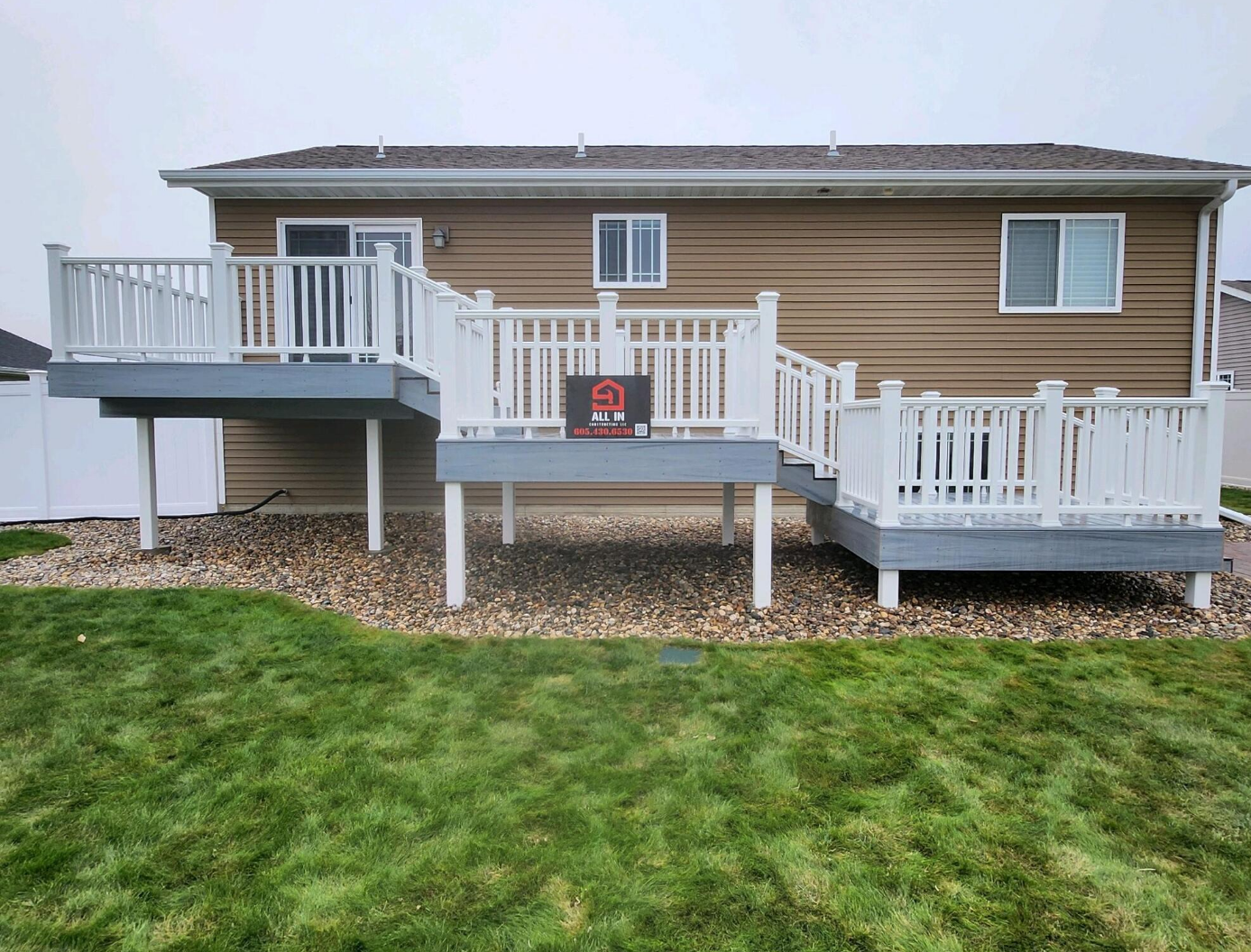 Brookings, SD Triple Platform Trex Composite Deck.