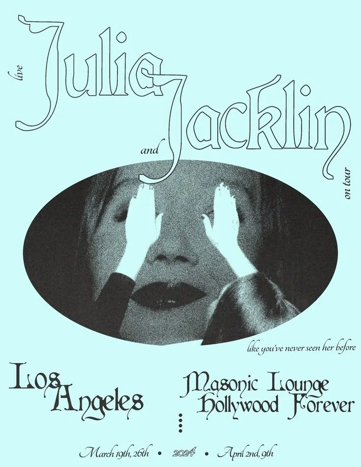 Julia Jacklin Los Angeles Show Poster (2024) Blue.jpg