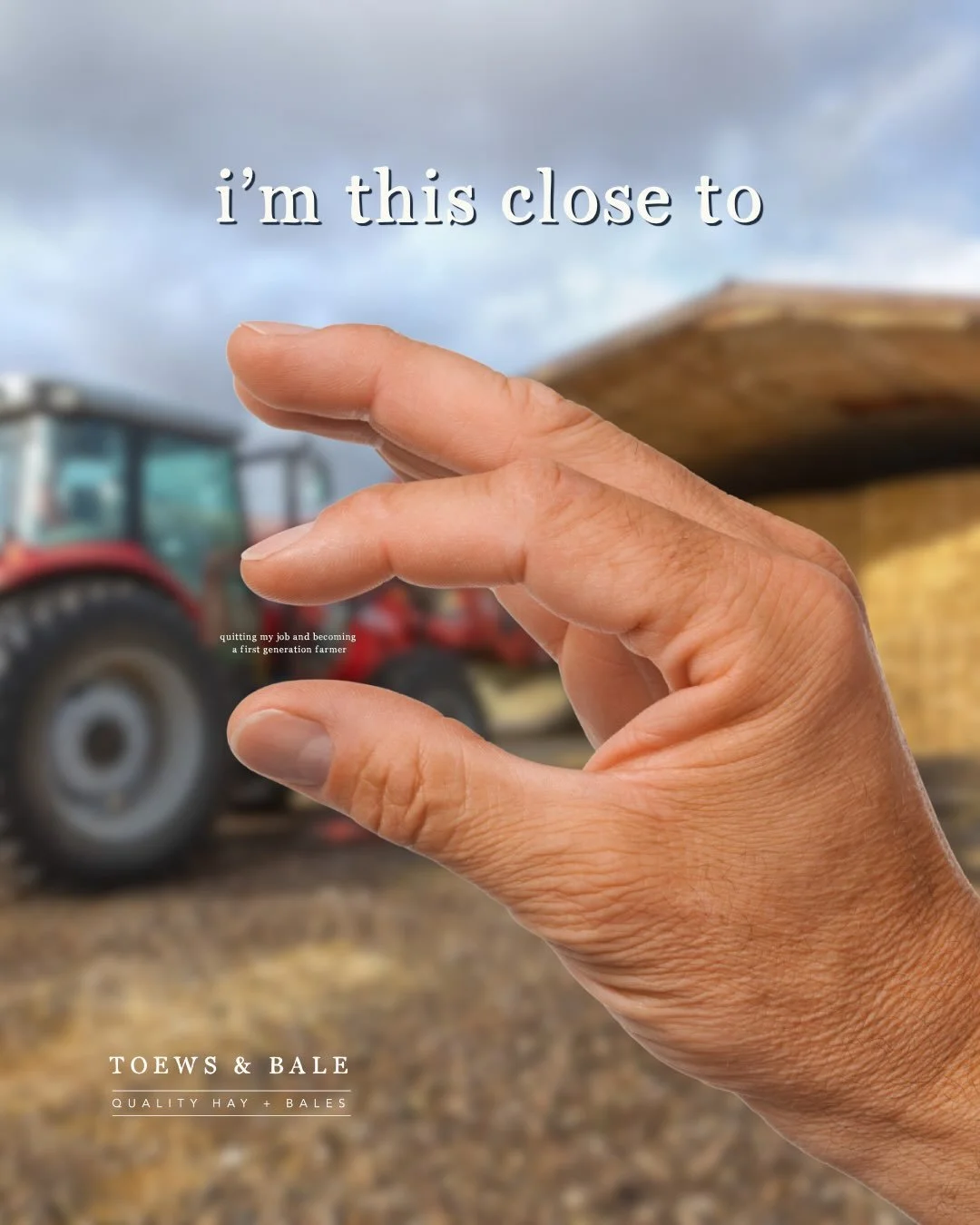 Oh wait we did that&hellip; 🤪 

First Generation or Fifth, it&rsquo;s been a rollercoaster of a Summer hasn&rsquo;t it!? 

#ToewsAndBale #Haybales #Hay #FirstGenerationFarmer #ImThisCloseTo