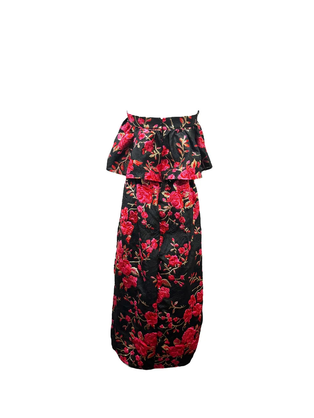 open lace back dress Massey Red Midi Dress main image 0