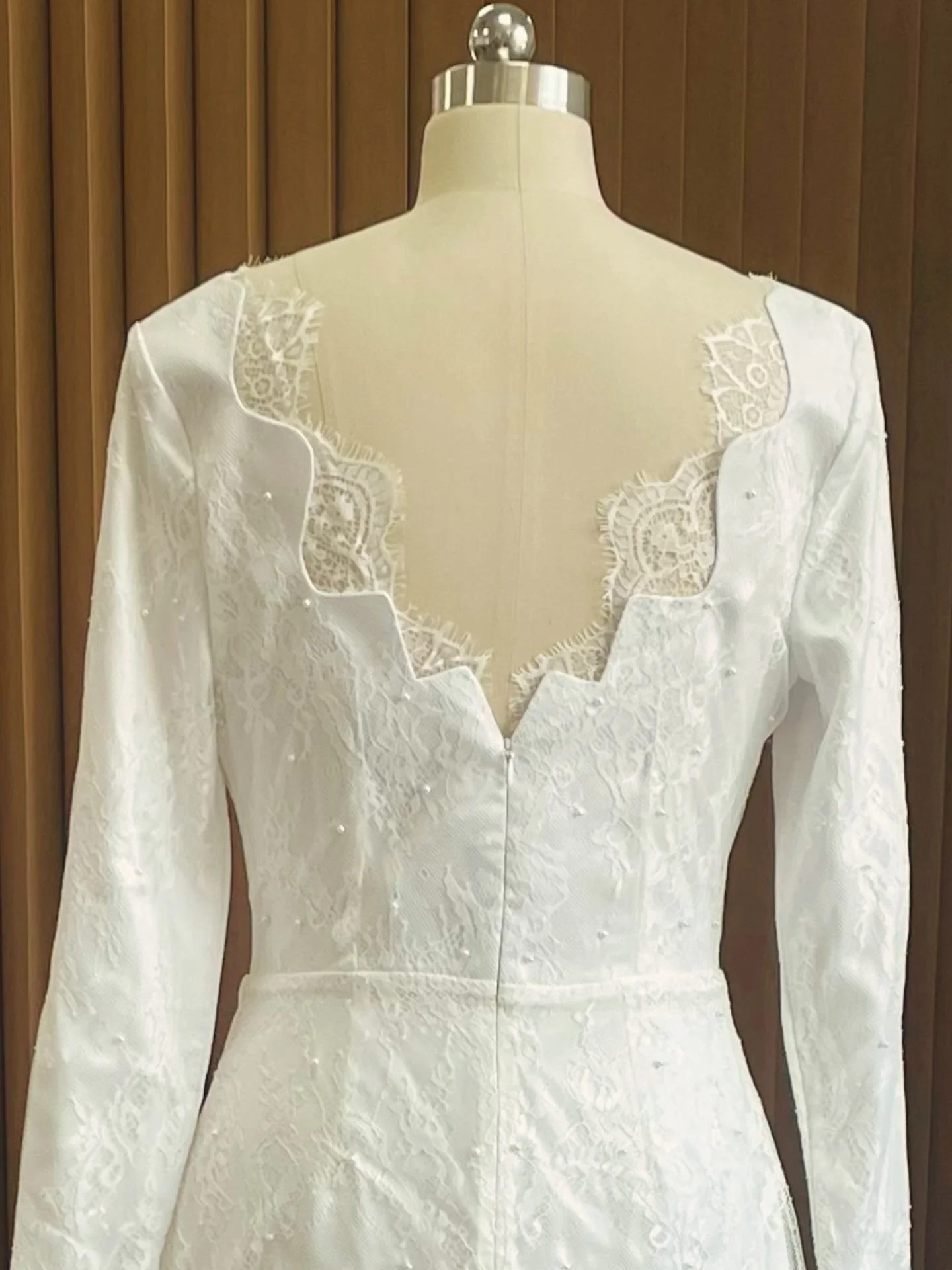 I love this beauty made for such a gorgeous bride!! More pictures to come— The cat is definitely out of the bag now— we are making dresses and taking names. I’ve been enjoying playing with lace, and pouring so much joy into such spe