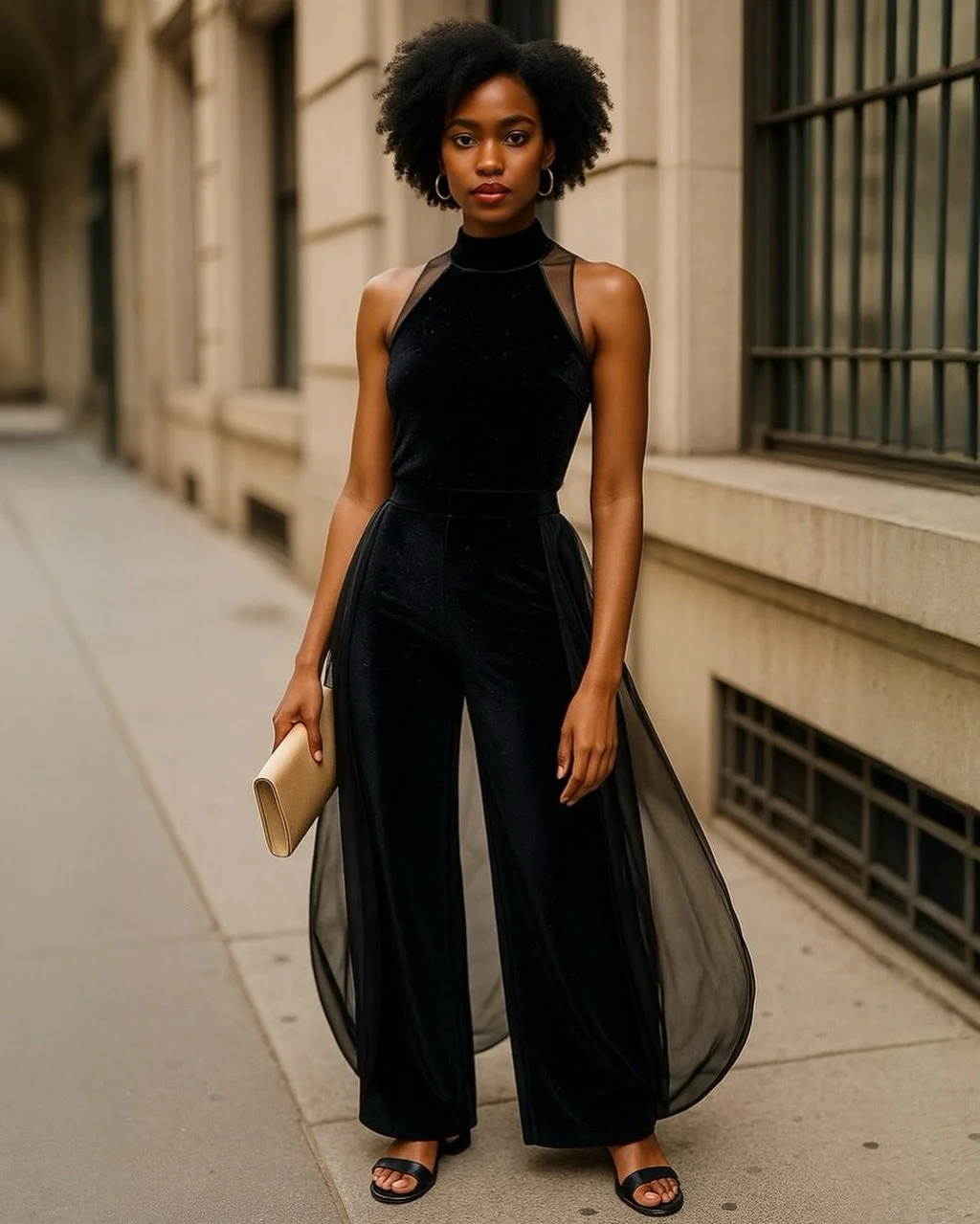 β¨ The Black Sparkle Jumpsuit β¨
For the woman who wants elegance, edge, and undeniable presence.
Barrel-leg organza. Sheer mock neckline. Velvet shimmer.
A look that owns the room—before you even say a word.
π€ Now available for pre-order
π De