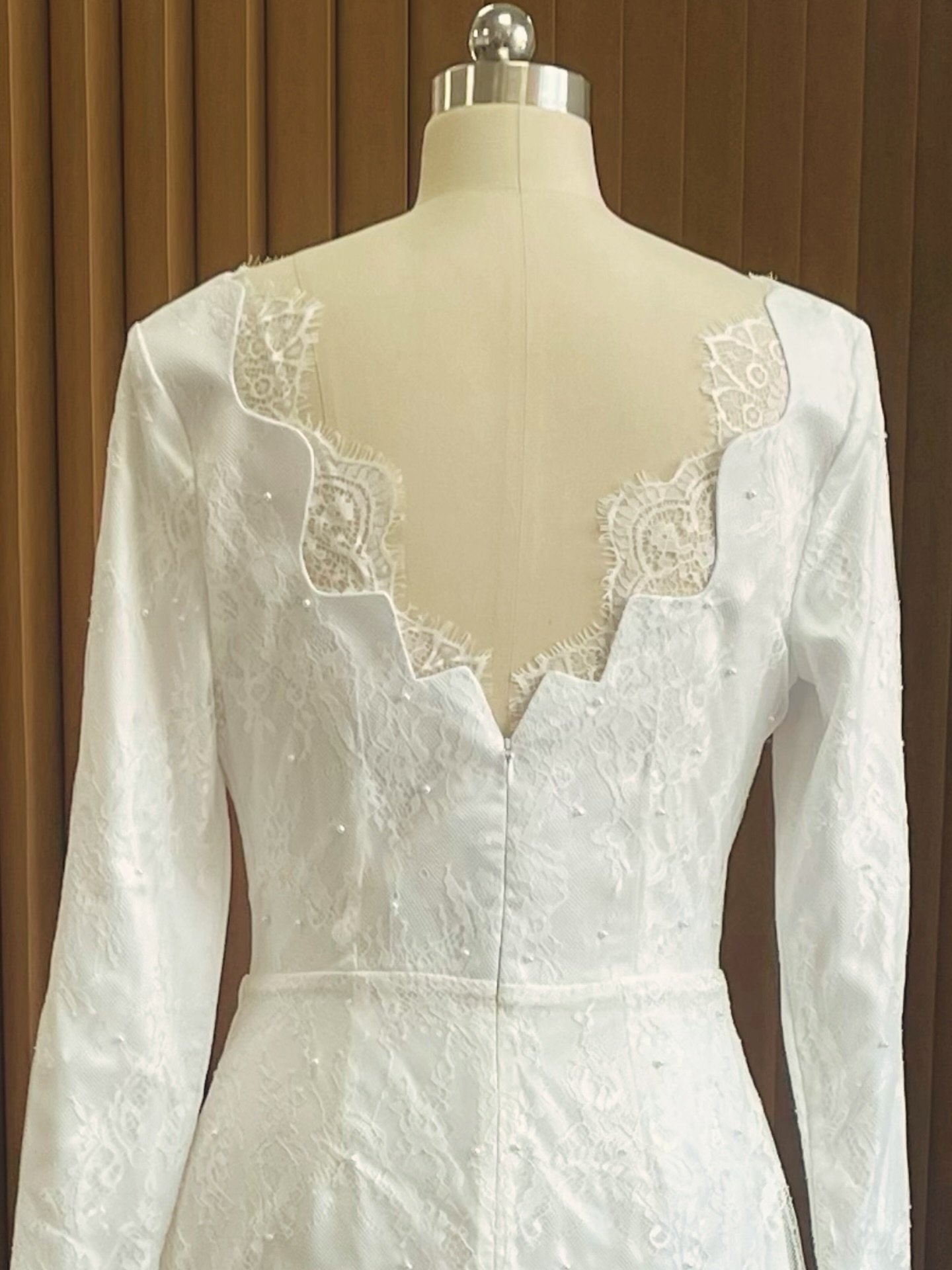 I love this beauty made for such a gorgeous bride!! More pictures to come&mdash; The cat is definitely out of the bag now&mdash; we are making dresses and taking names. I&rsquo;ve been enjoying playing with lace, and pouring so much joy into such spe