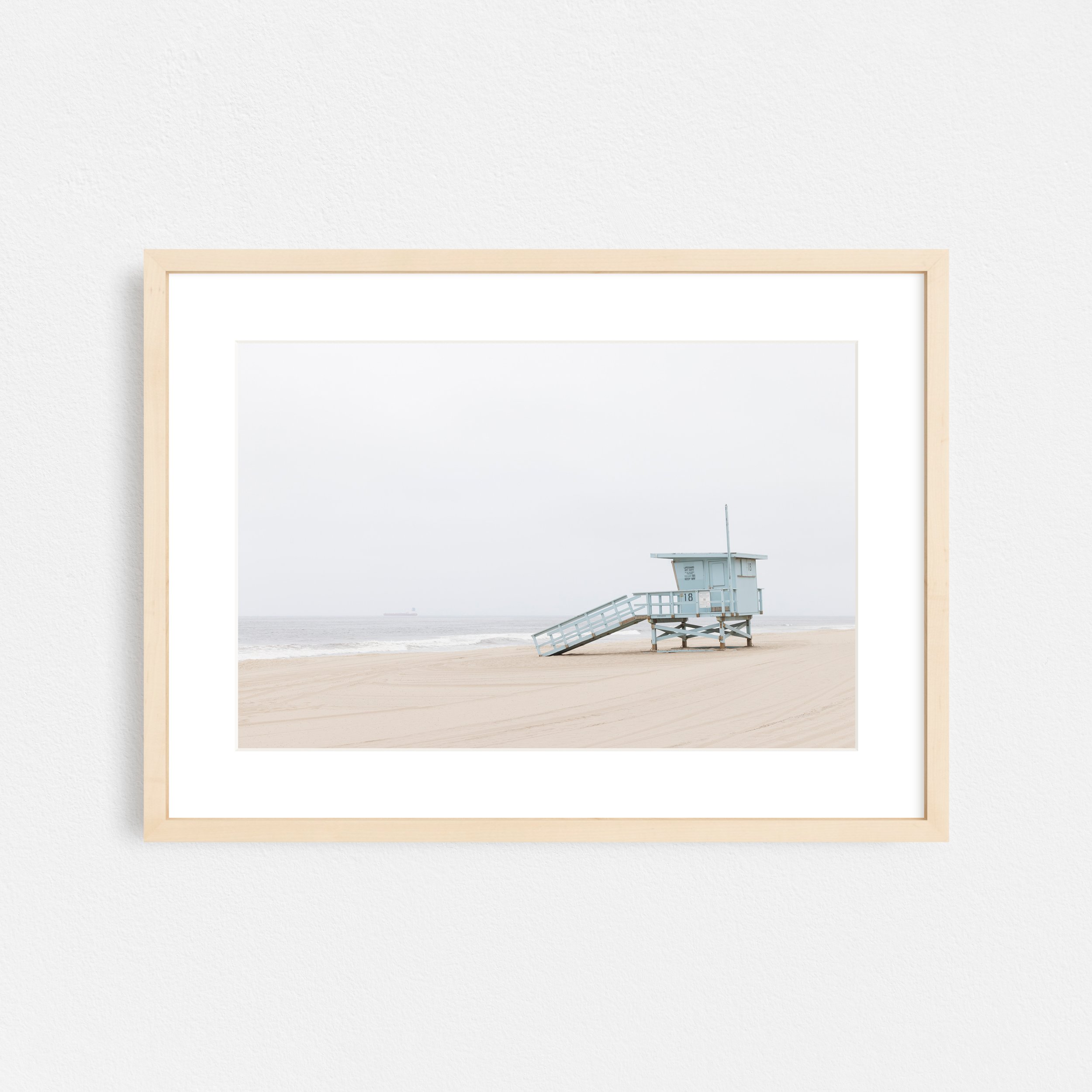 Lifeguard-Tower-No-1-Frame-Natural-Matted-Taylor-Roberts-Photography-Print-Shop-Wall-Art.jpg