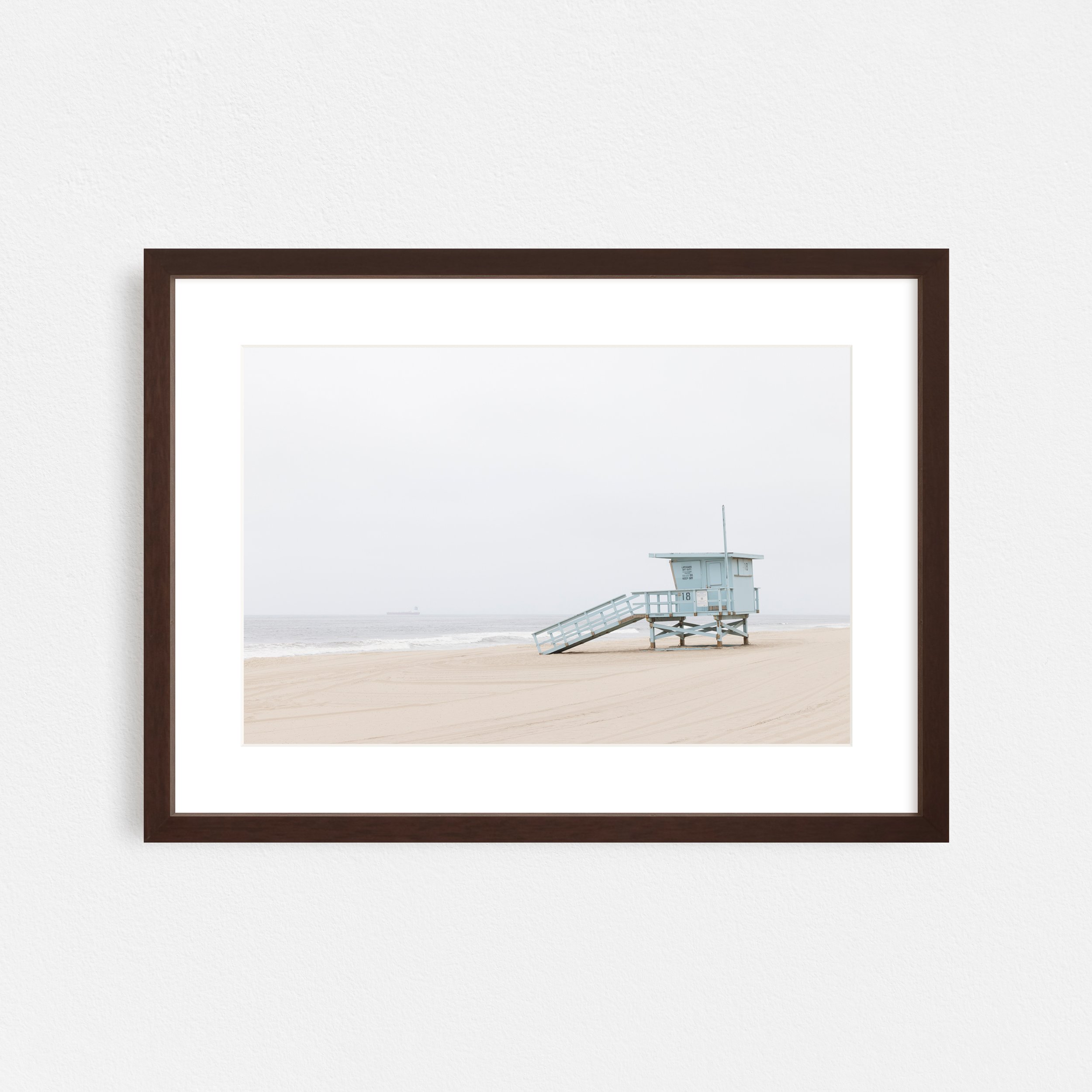Lifeguard-Tower-No-1-Frame-Walnut-Matted-Taylor-Roberts-Photography-Print-Shop-Wall-Art.jpg