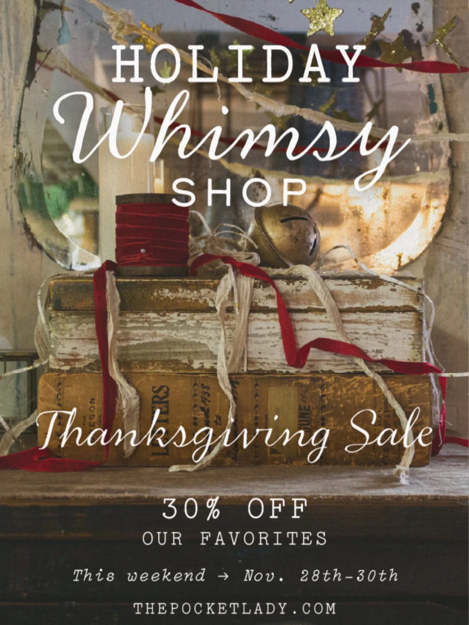 We are filled with gratitude for all your support and for traveling to the outskirts of Walla Walla to visit our little shop/studio over the years. To show our appreciation, we are discounting some of our favorite and most amazing brands this Thanksg