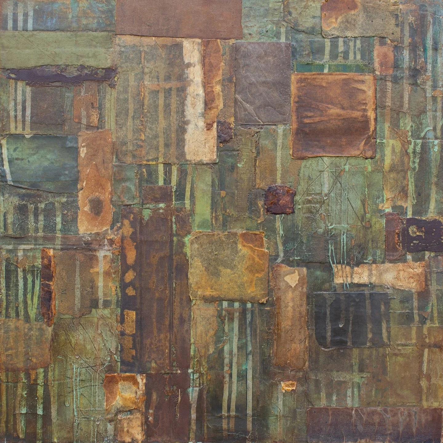 I love arranging things. Items on a shelf, flowers in a vase, furniture in a room. I approach a canvas or wood panel to make my mixed media art in the same way I do any other type of arrangement. With a pile of papers, scraps, fabrics, paints and a l