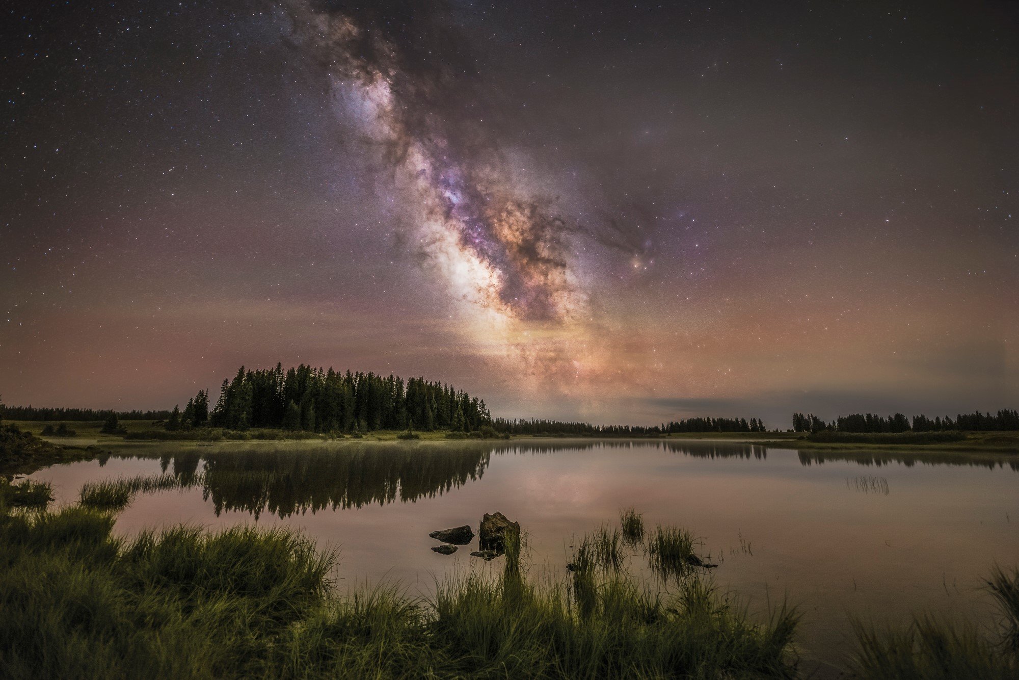 Grand Mesa Lake Milky Way