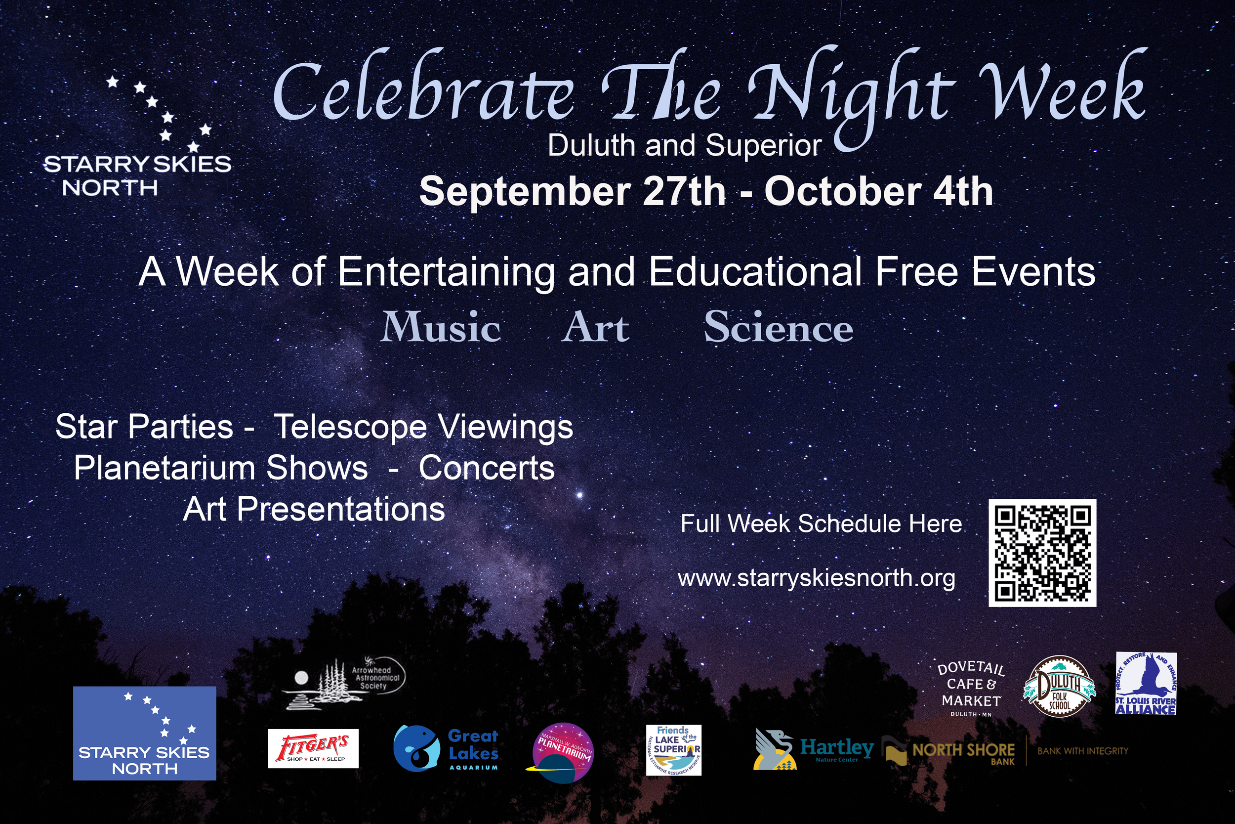 Celebrate the night sky week 2026 presented by starry skies north, located in twin ports, duluth mn and superior wi
