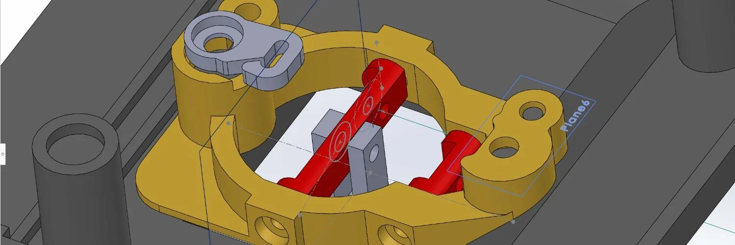 Custom built-in 2 axis neck mechanism,