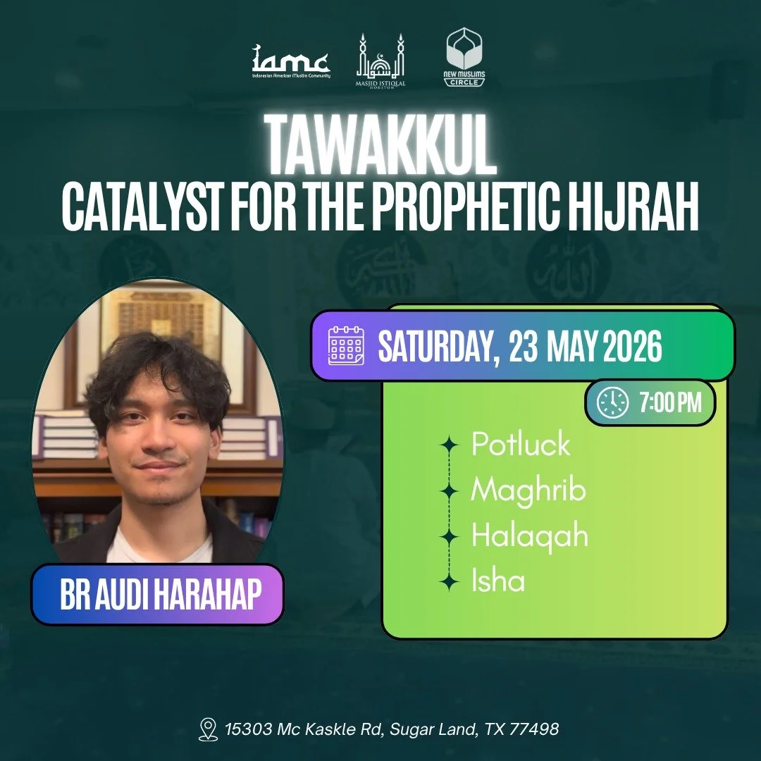 Potluck Halaqah: Tawakkul - Catalyst for the Prophetic Hijrah