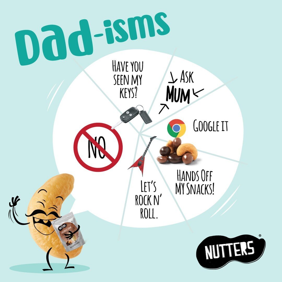 What&rsquo;s your Dads go-to phrase?

#HappyFathersDay #NuttersDads #Nutters