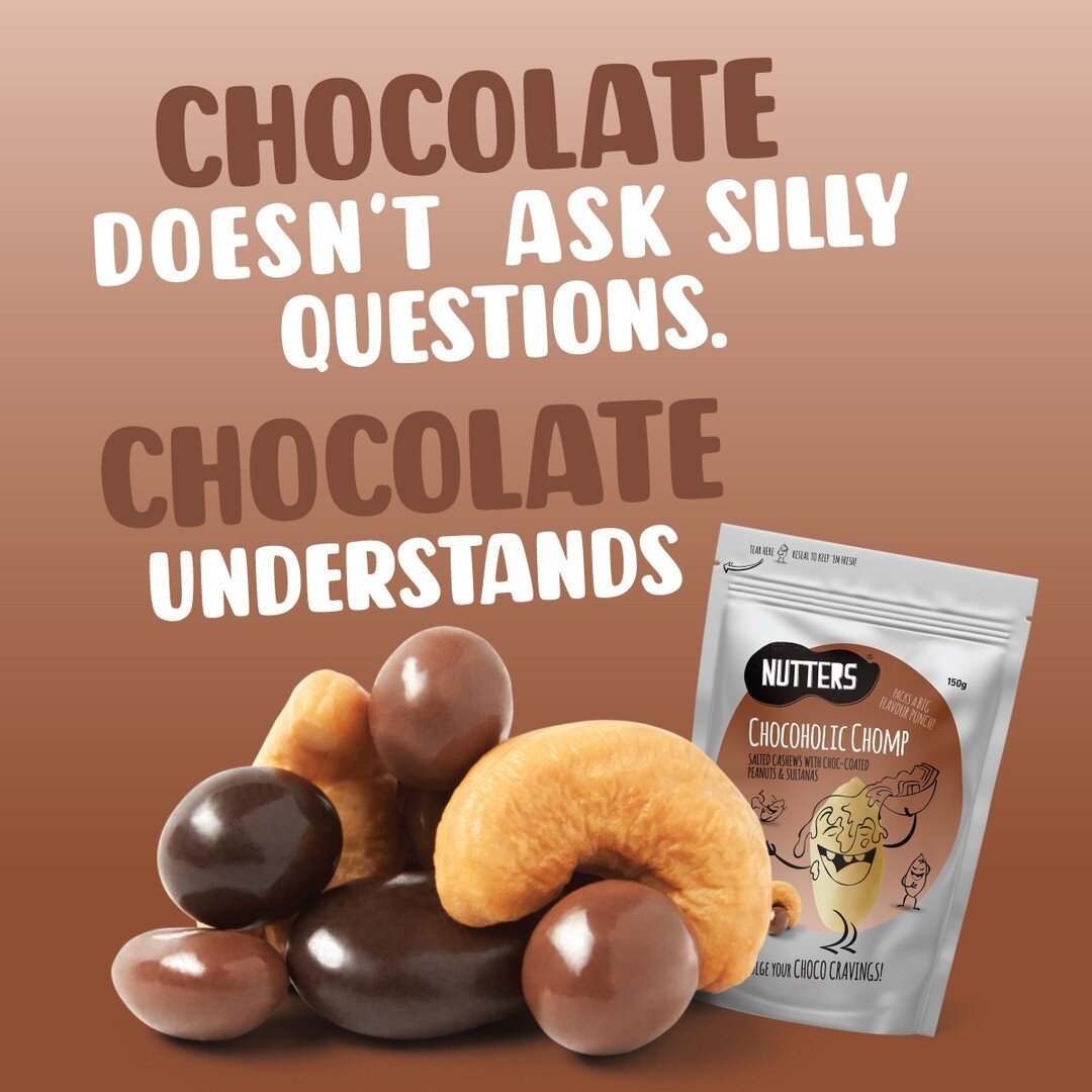 Happiness you can eat!

#IndulgeYourChcocoCravings #SnackNuts #ChocoholicChomp #Nuts-ForNutters