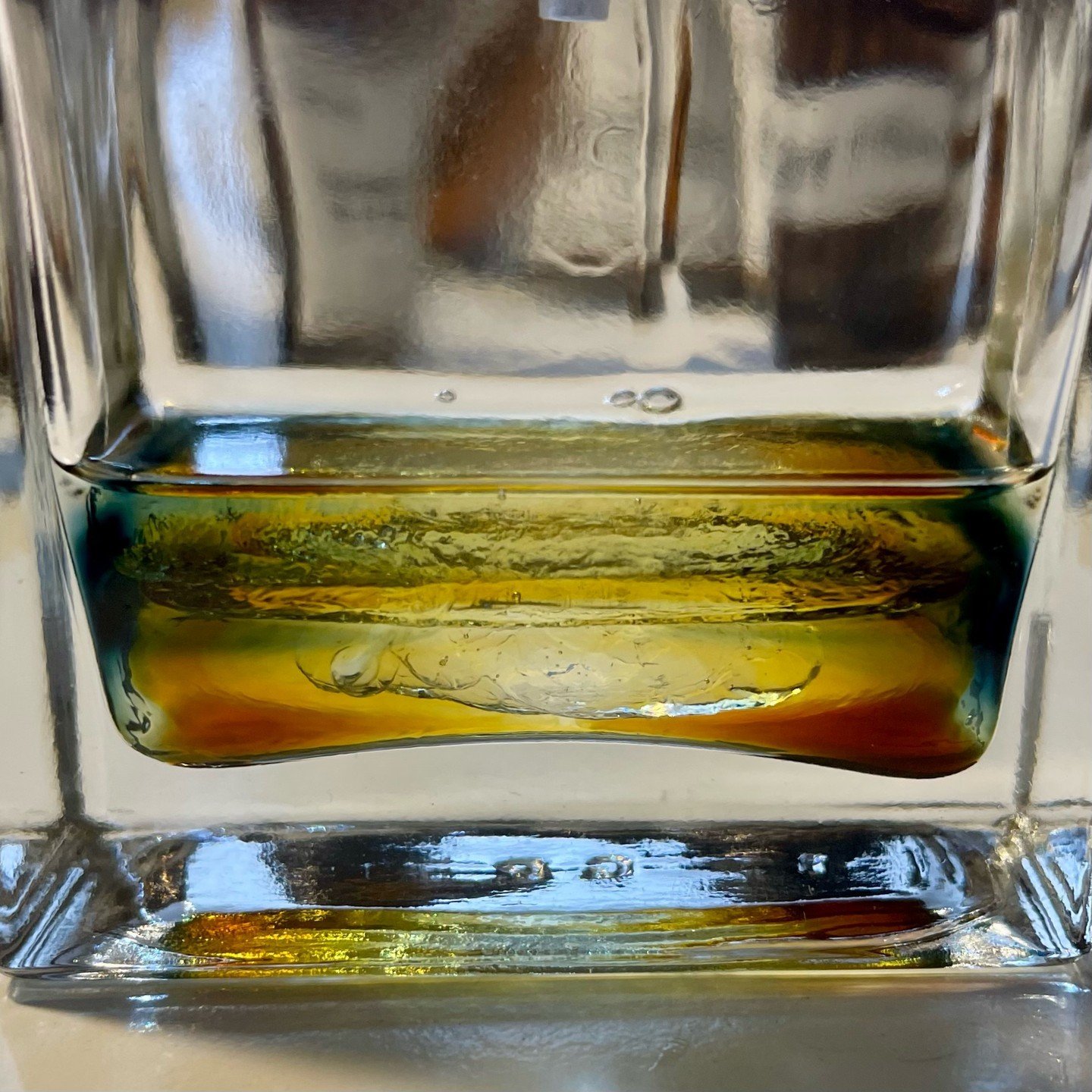 Tiny stunner. #nofilter

This is an unmixed, undiluted perfume base of a custom perfume. Isn&rsquo;t it so beautiful? And pretty swoony too, if can say so myself. What you&rsquo;re seeing there are all the different materials separated by their own w